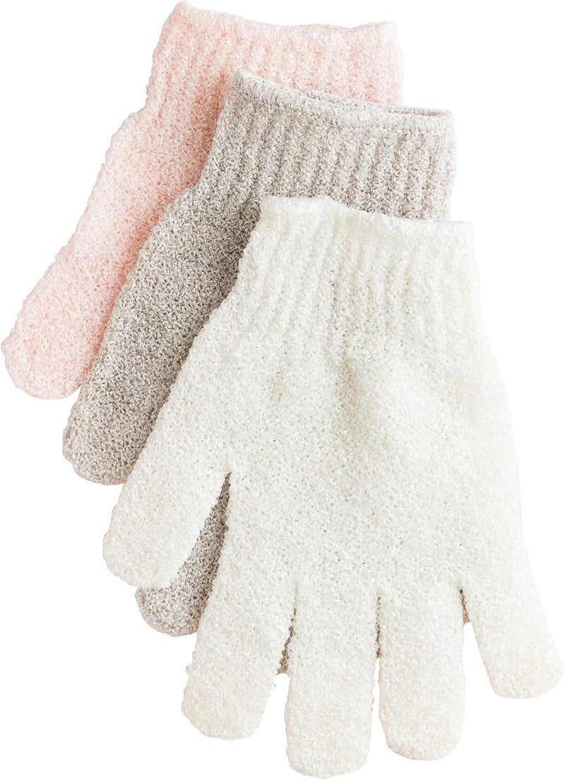 Urbana Spa Exfoliating Gloves Set for Shower and Bath - 3 Pack - Image 1